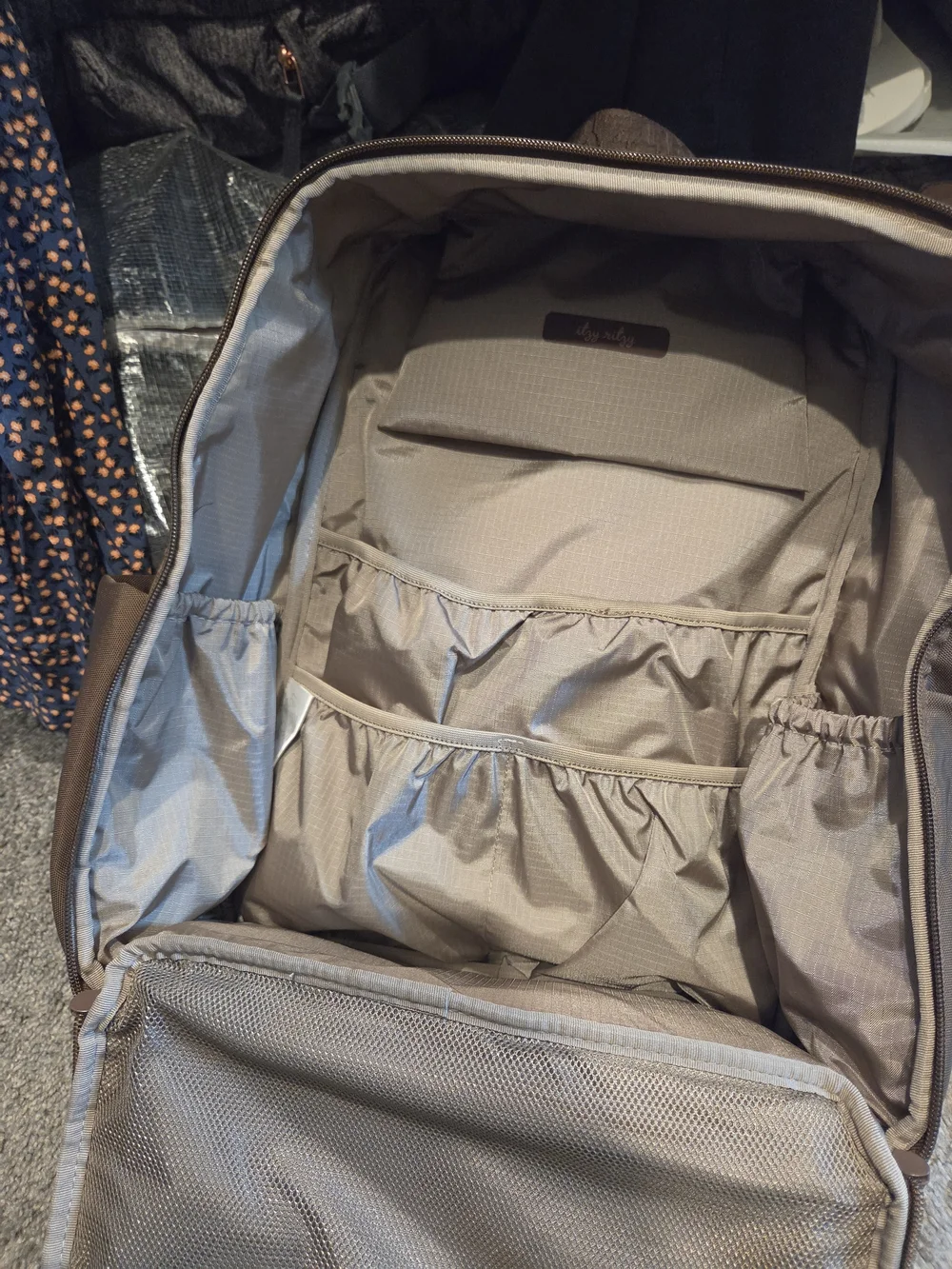 Itzy Ritzy Belong Brown Travel Backpack